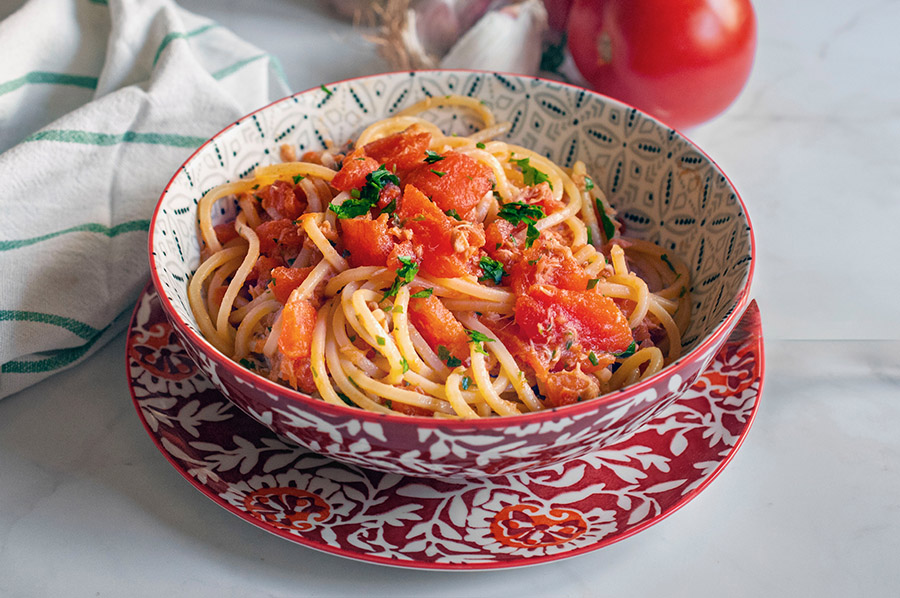 Spaghetti al tonno