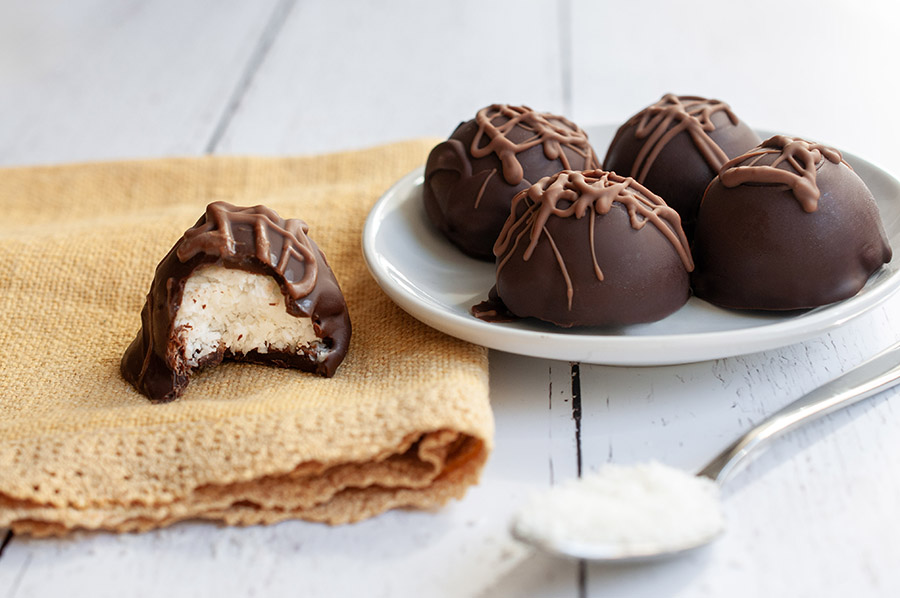 Coconut and chocolate bar