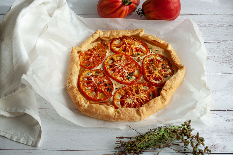 Torta salata alla senape e yogurt