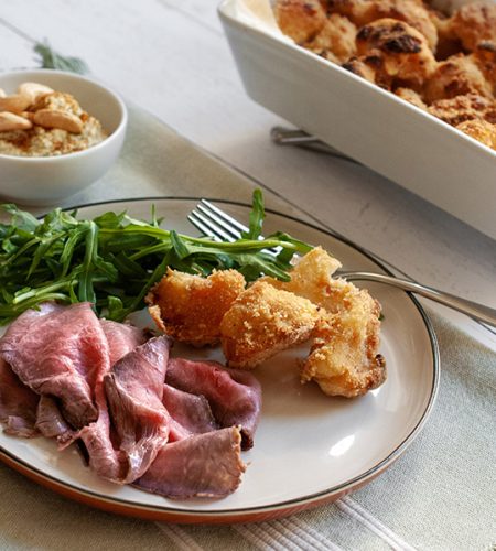 Baked spiced cauliflower florets