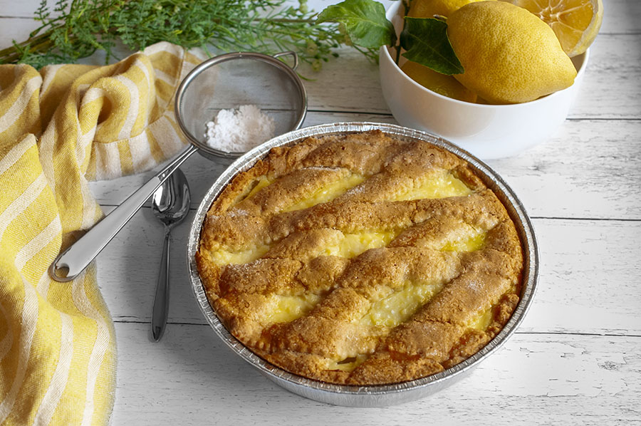 Crostata alla crema al limone e ricotta