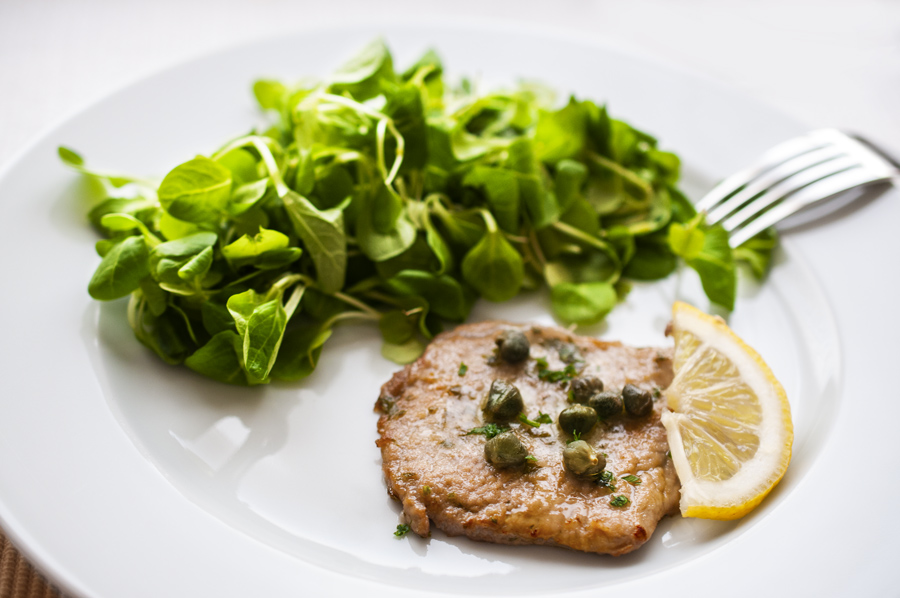 Piccatine with lemon