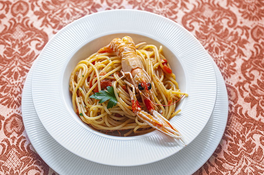 Spaghetti agli scampi