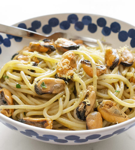 Spaghetti alle cozze e limone