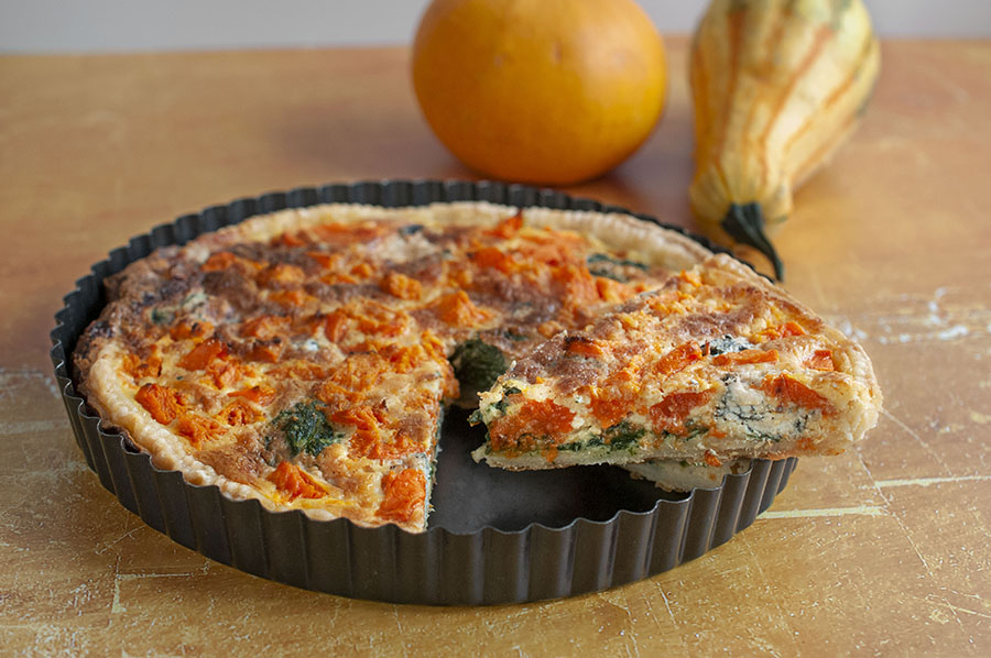 Quiche zucca e gorgonzola