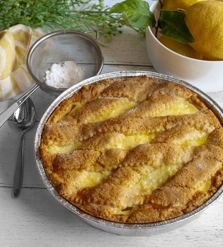 Lemony custard and Ricotta Tart