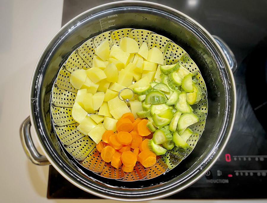 Verdure al vapore con citronette