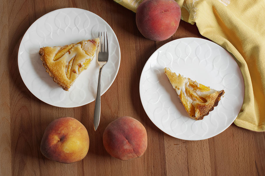 Crostata con le pesche