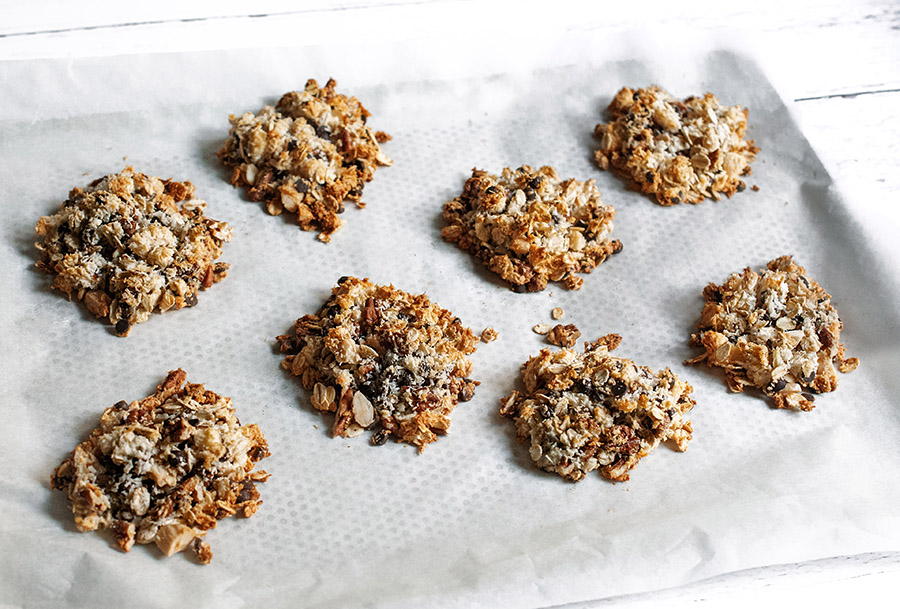 Biscotti di cocco e avena