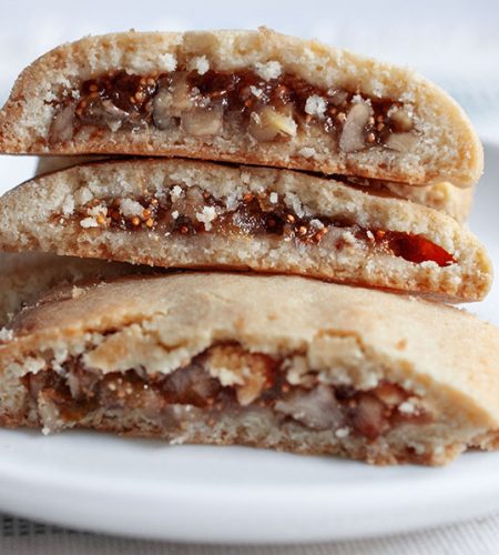 Biscotti con composta di fichi e noci